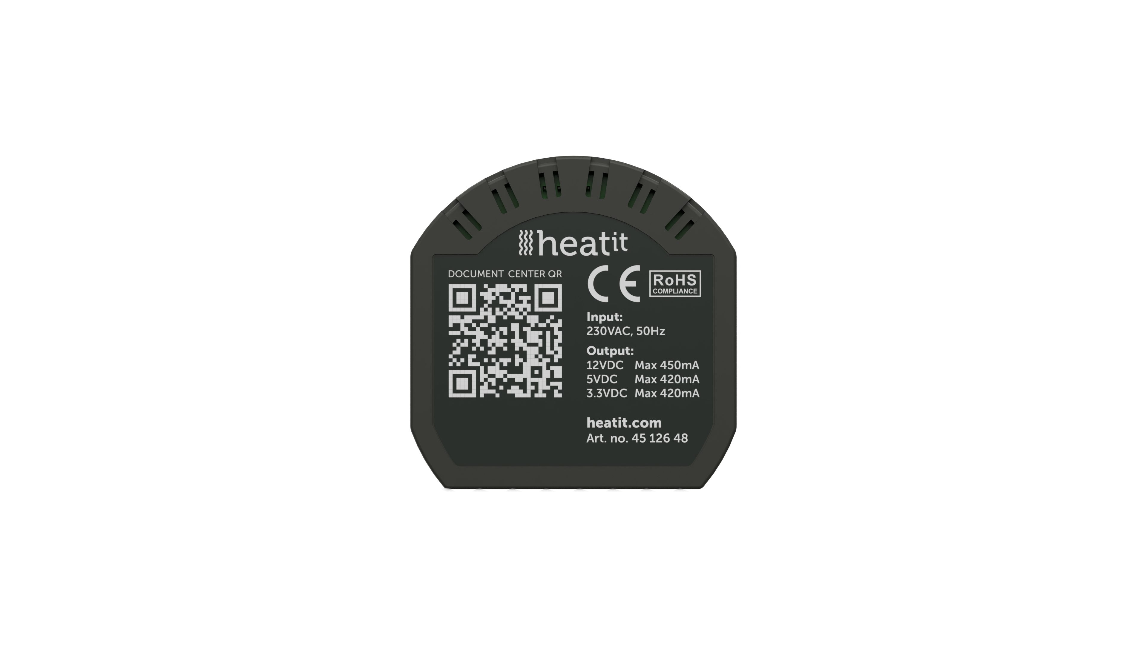 Heatit Transformer 230VAC to 12VDC, 5VDC & 3.3VDC