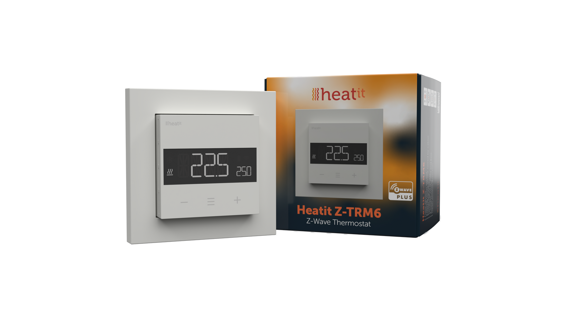Heatit Z-TRM6 White Z-Wave Electric Heating Thermostat 3600W 16A