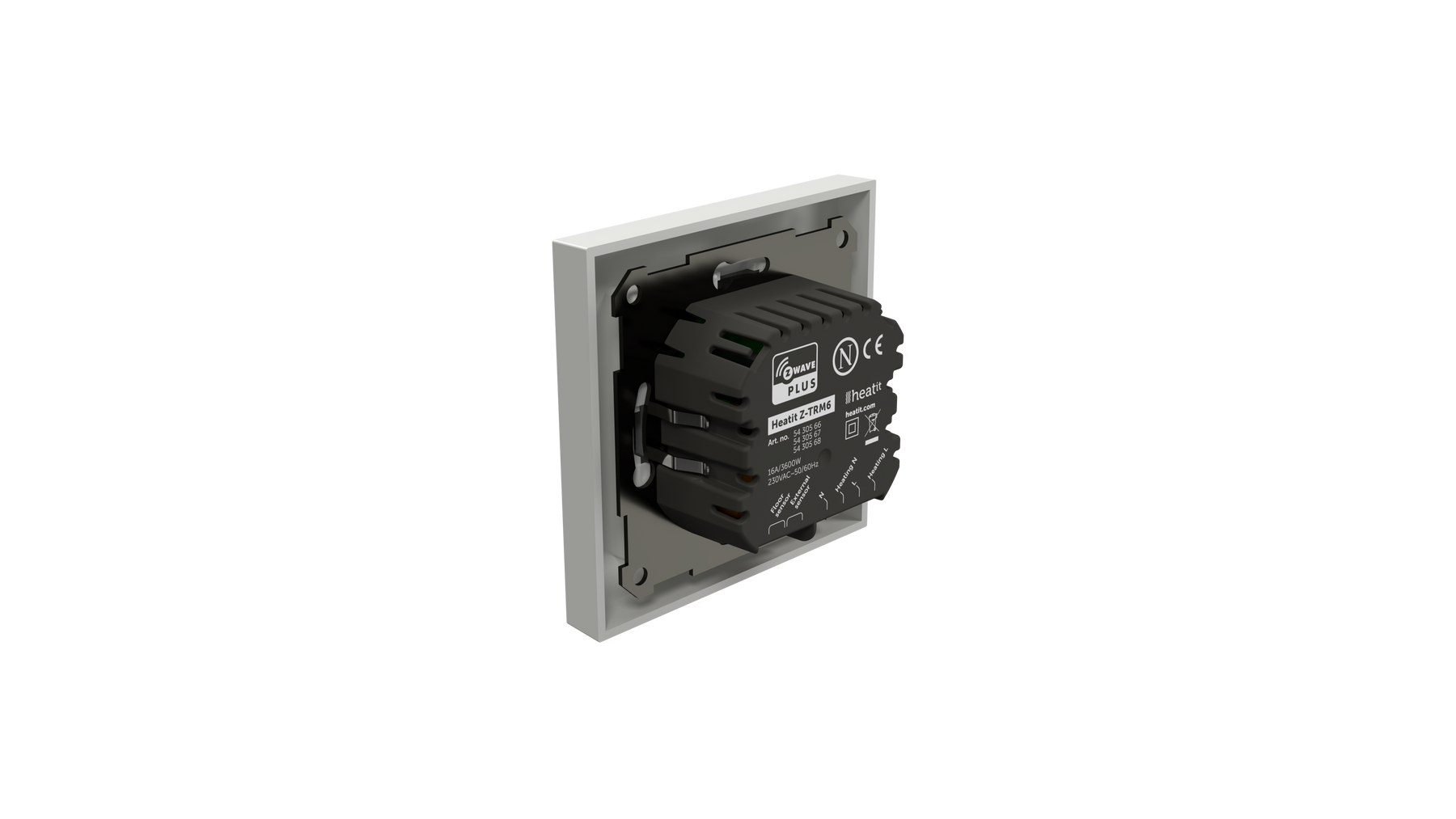 Heatit Z-TRM6 White Z-Wave Electric Heating Thermostat 3600W 16A