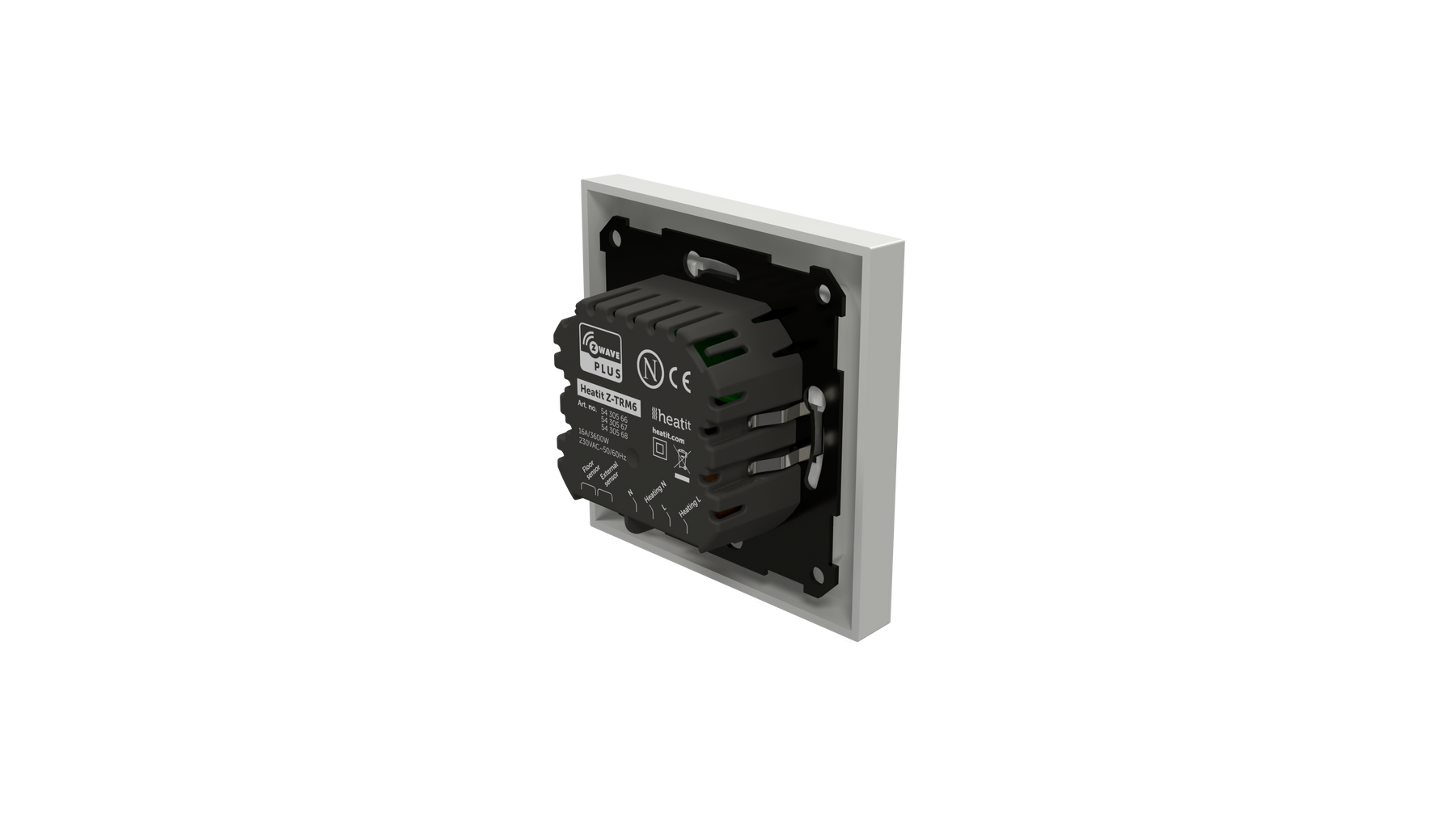 Heatit Z-TRM6 White Z-Wave Electric Heating Thermostat 3600W 16A
