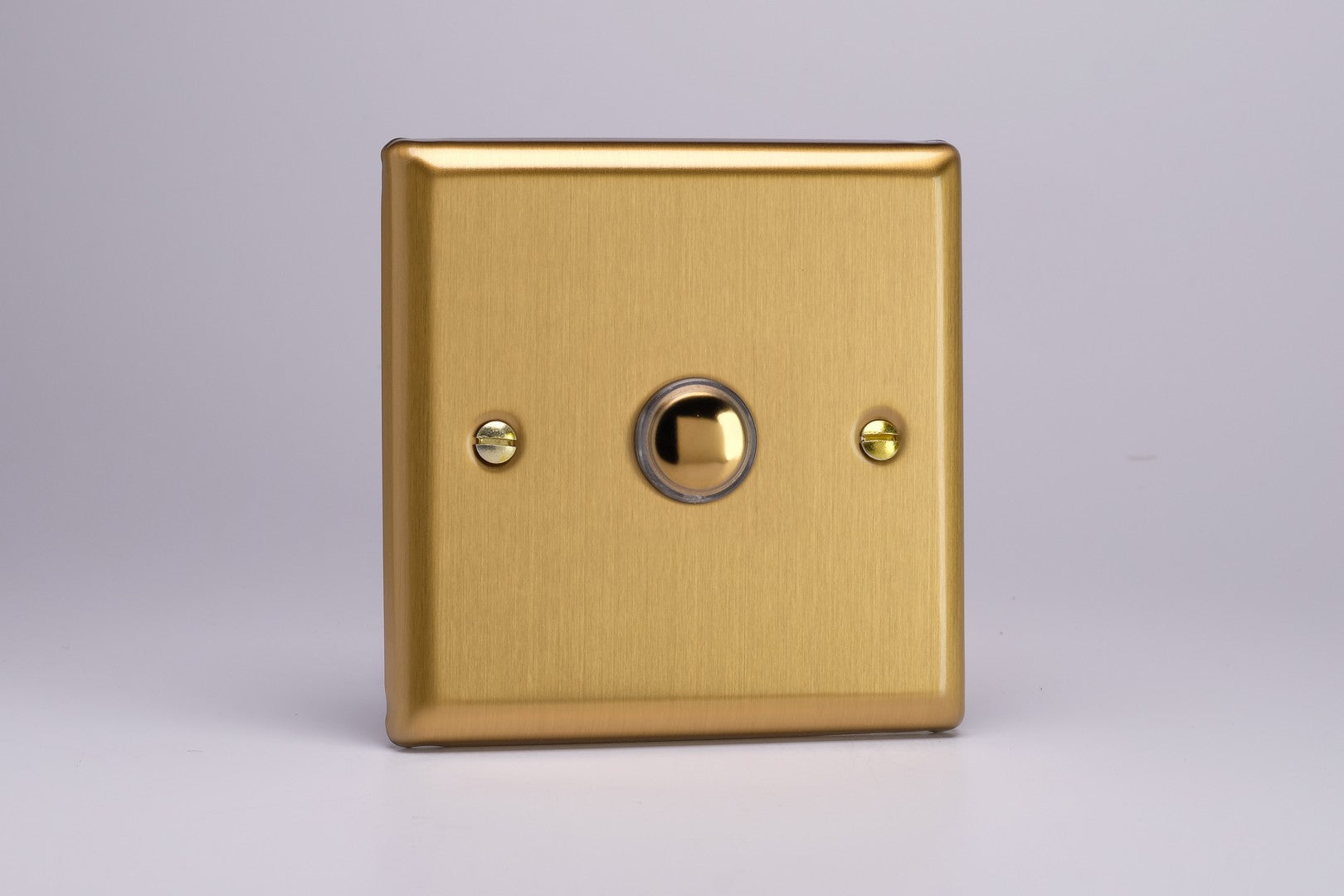 Push-to-Make Momentary Switch - Brushed Brass