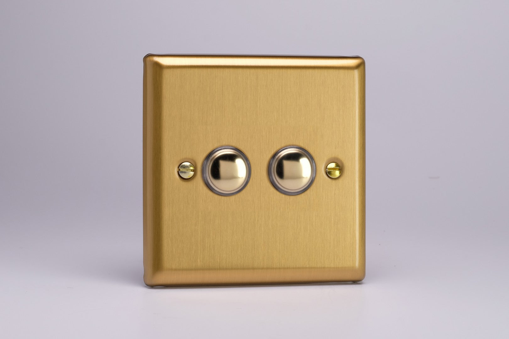 Push-to-Make Momentary Switch - Brushed Brass