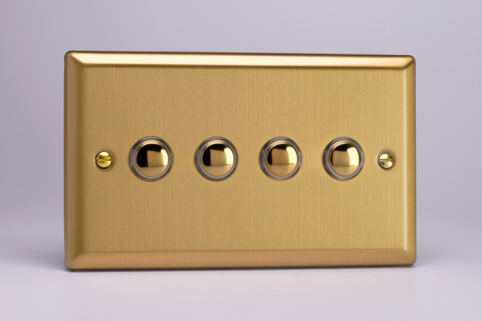 Push-to-Make Momentary Switch - Brushed Brass