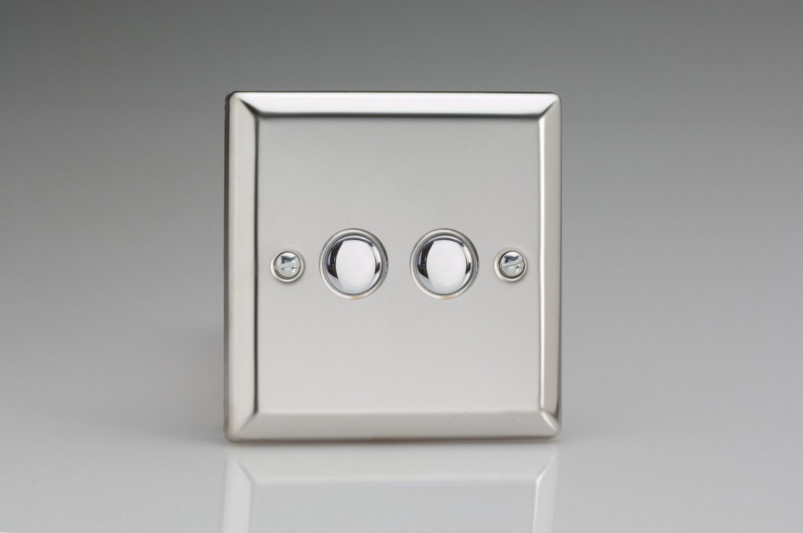 Push-to-Make Momentary Switch - Mirror Chrome