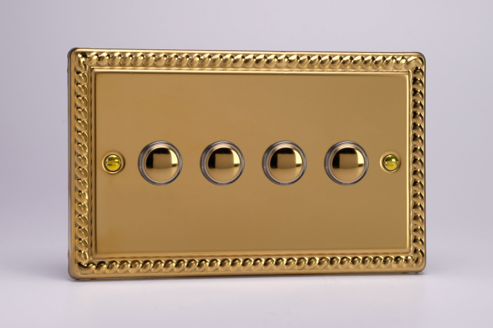 Push-to-Make Momentary Switch - Georgian Brass