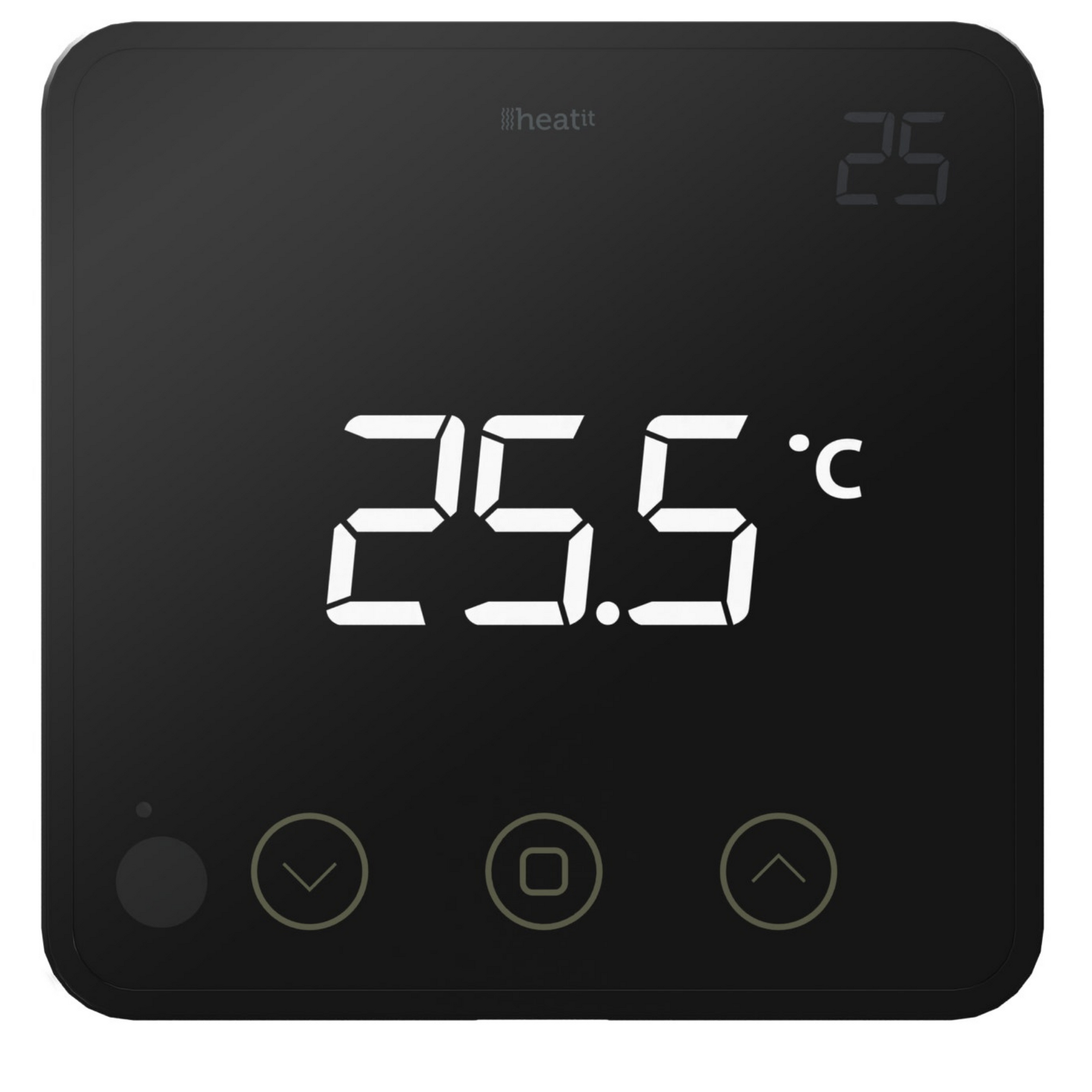 Heatit Z-Temp2 Black Z-Wave Battery Operated Temperature Sensor