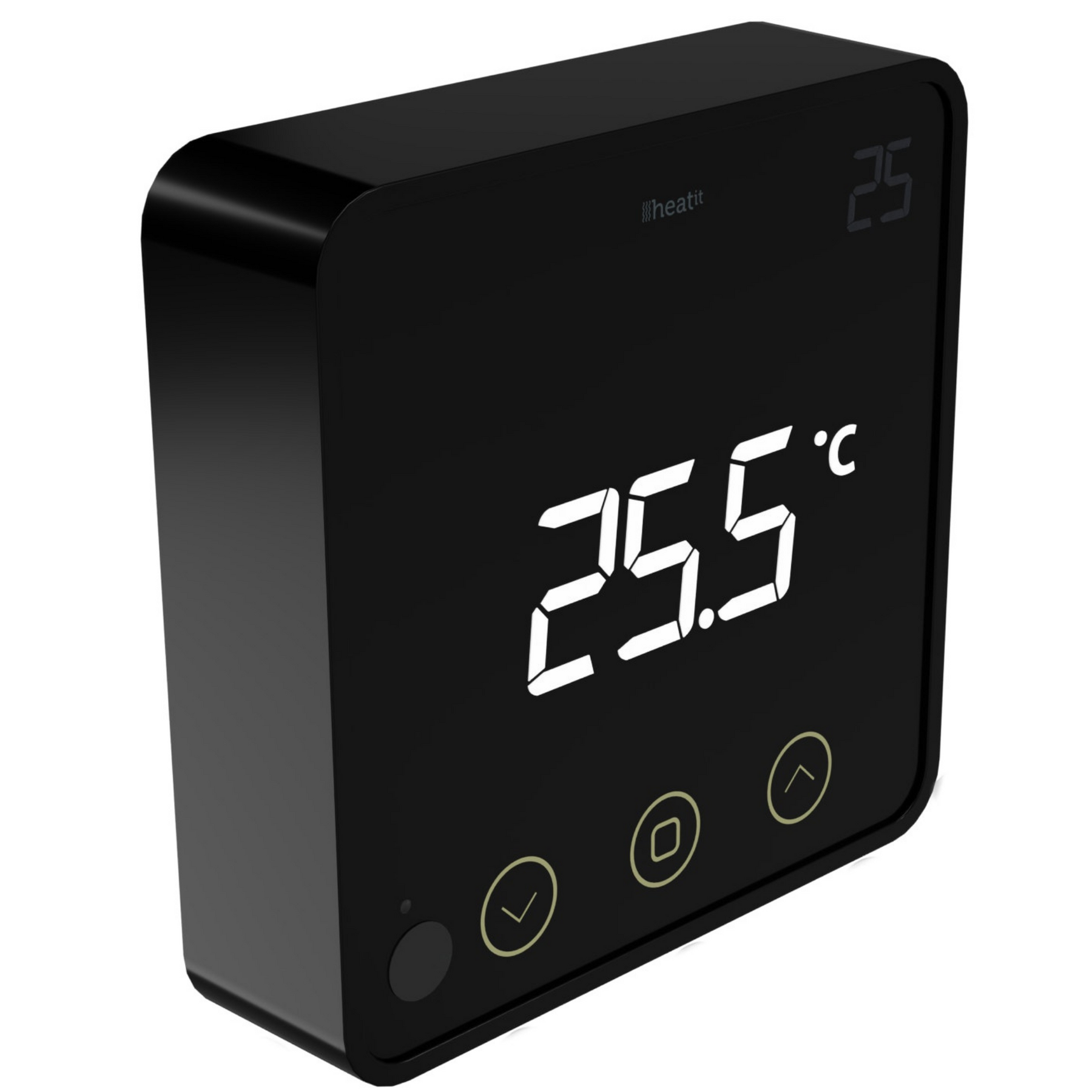 Heatit Z-Temp2 Black Z-Wave Battery Operated Temperature Sensor