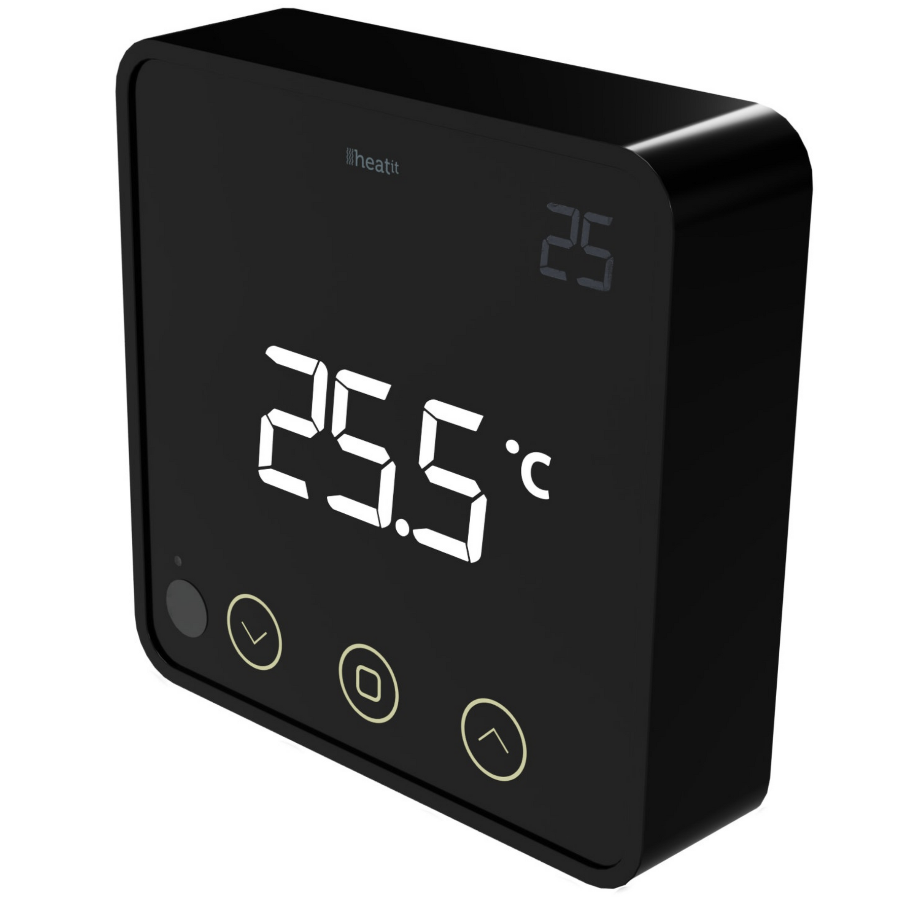 Heatit Z-Temp2 Black Z-Wave Battery Operated Temperature Sensor