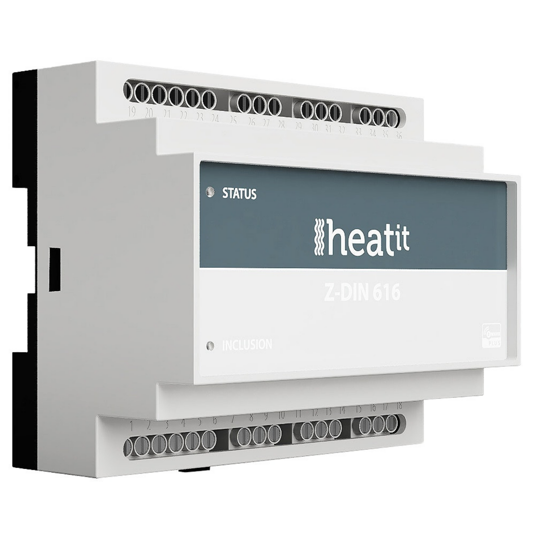 Heatit Z-DIN 616 6x16A Z-Wave relay for DIN rail
