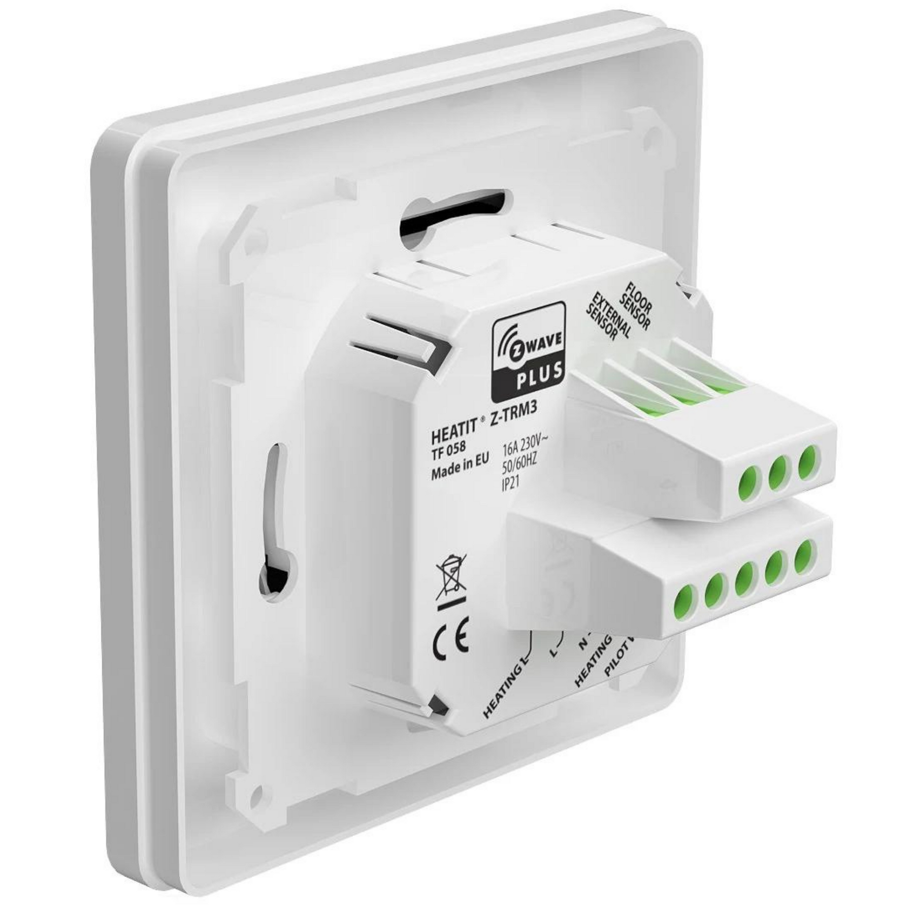 Heatit Z-TRM3 White Z-Wave Electric Heating Thermostat 3600W 16A