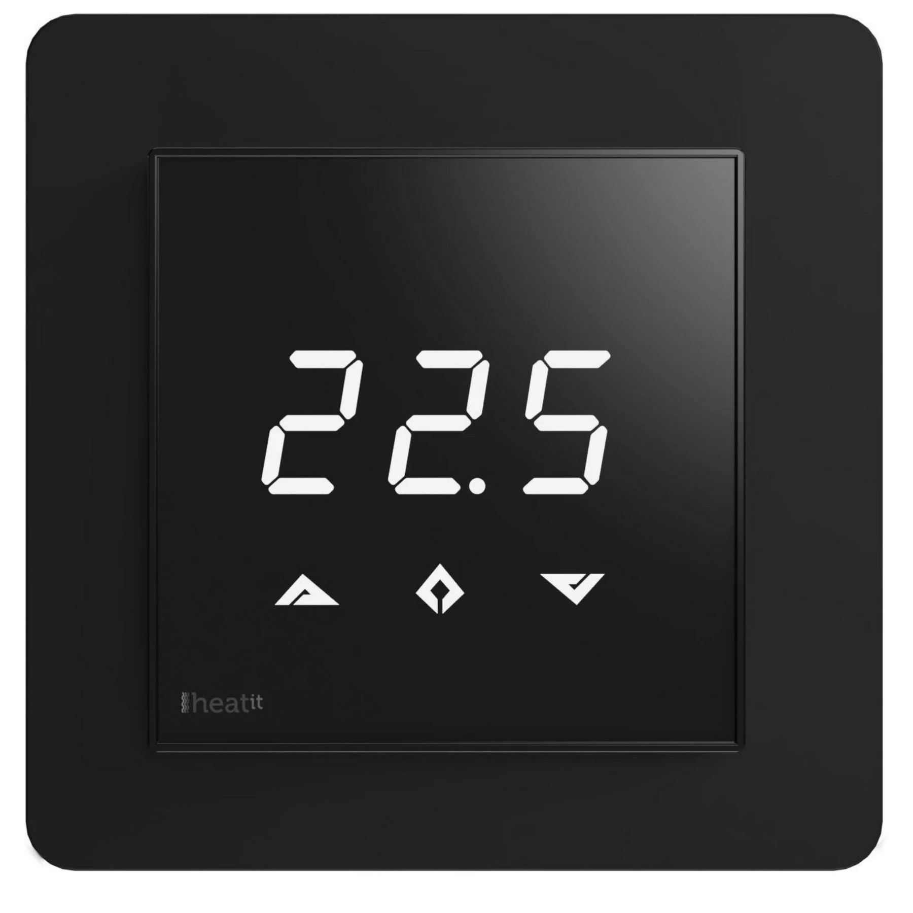 Heatit Z-TRM3 Black Z-Wave Electric Heating Thermostat 3600W 16A