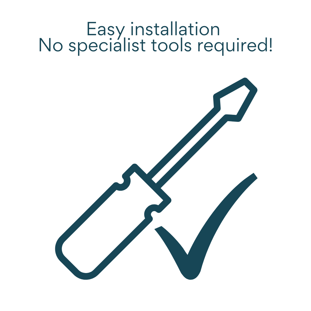 East installation with no specialists tools required!