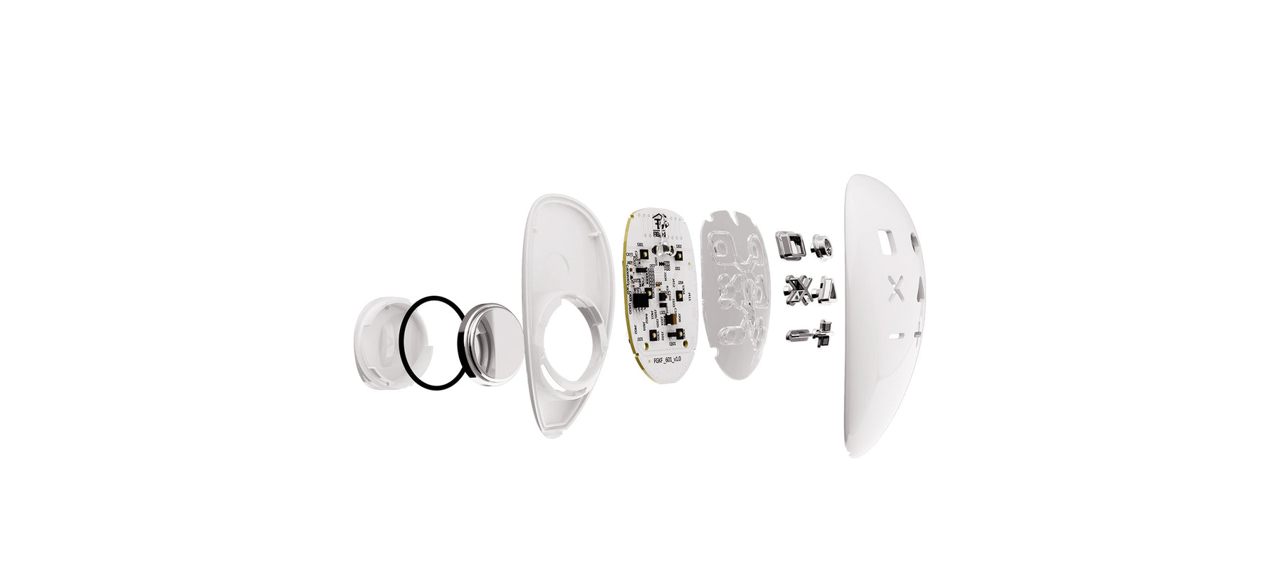 FIBARO Smart Home programmable key fob internal components