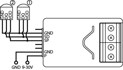 FIBARO Smart Home Implant, make electrical sensors smart, installation diagram 3
