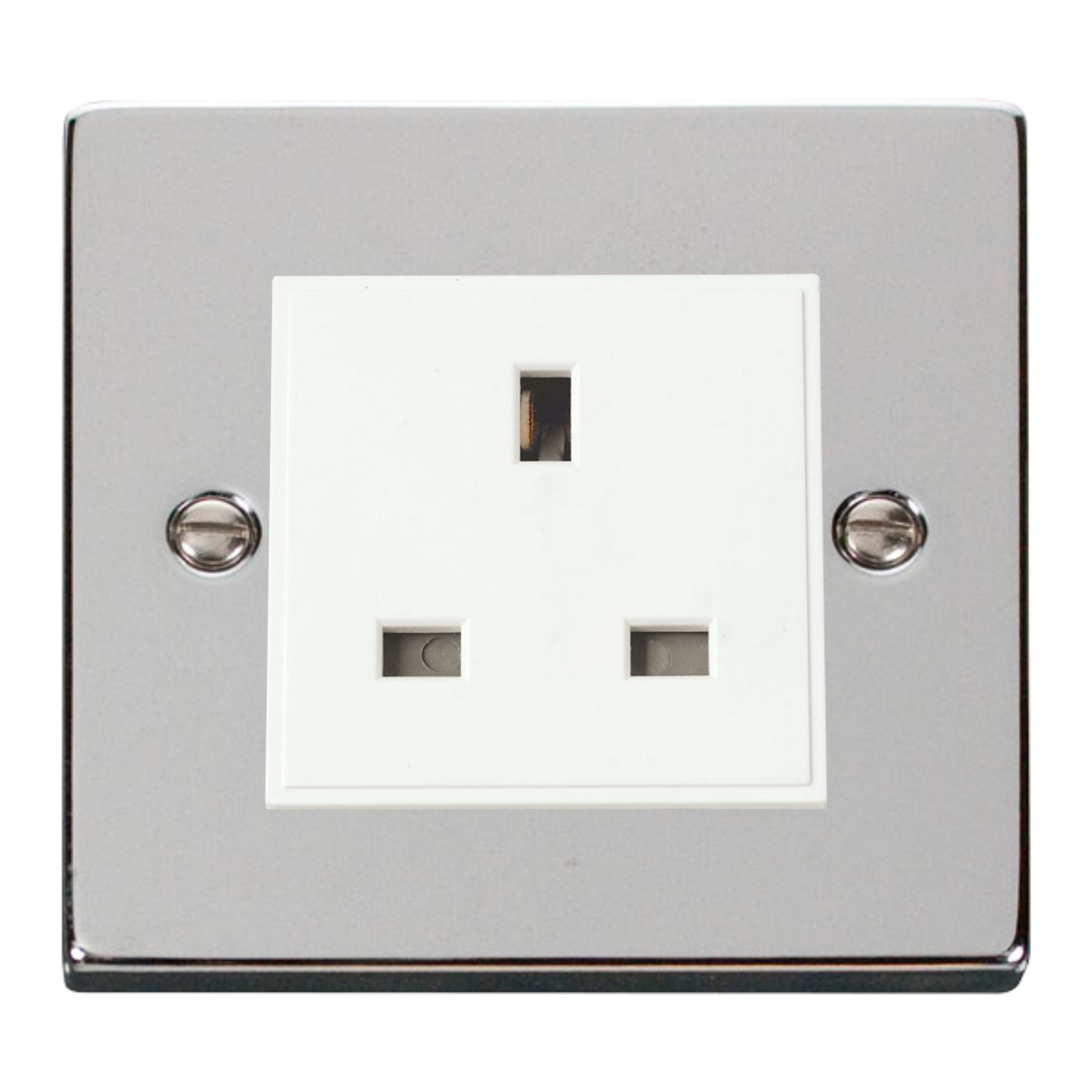 Z-Wave UK Smart Socket - 1 Gang - Polished Chrome