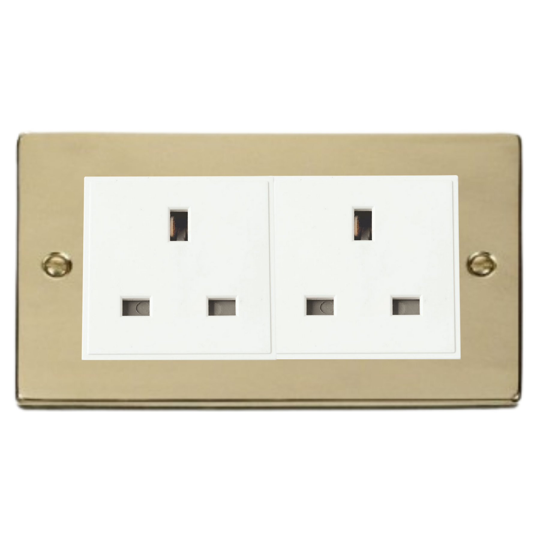 Z-Wave UK Smart Socket - 2 Gang - Matt Gold