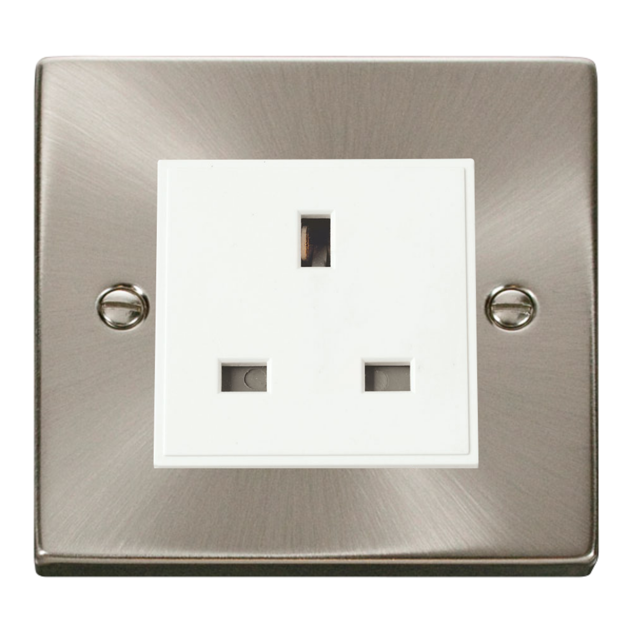 Z-Wave UK Smart Socket - 1 Gang - Satin Chrome