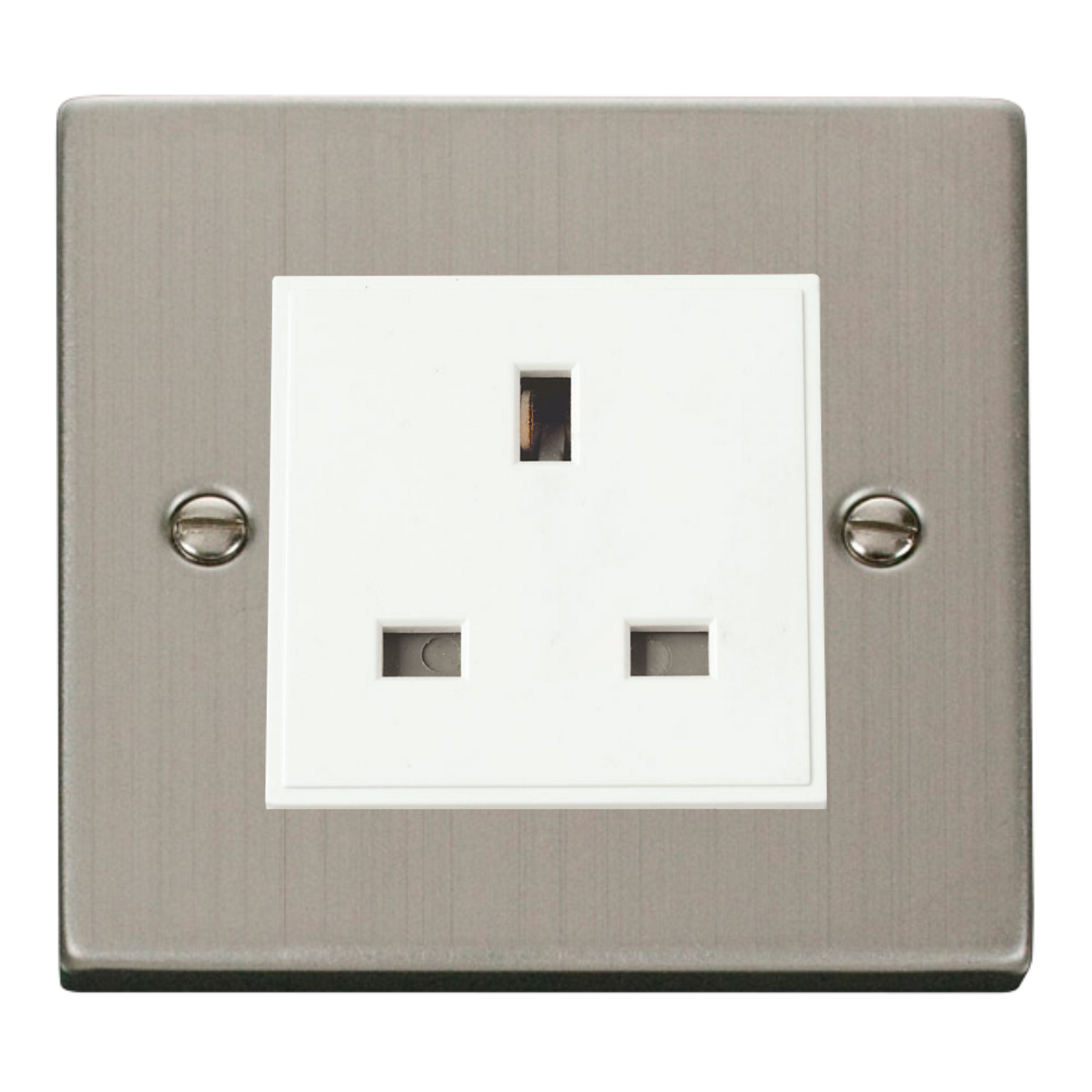 Z-Wave UK Smart Socket - 1 Gang - Stainless Steel