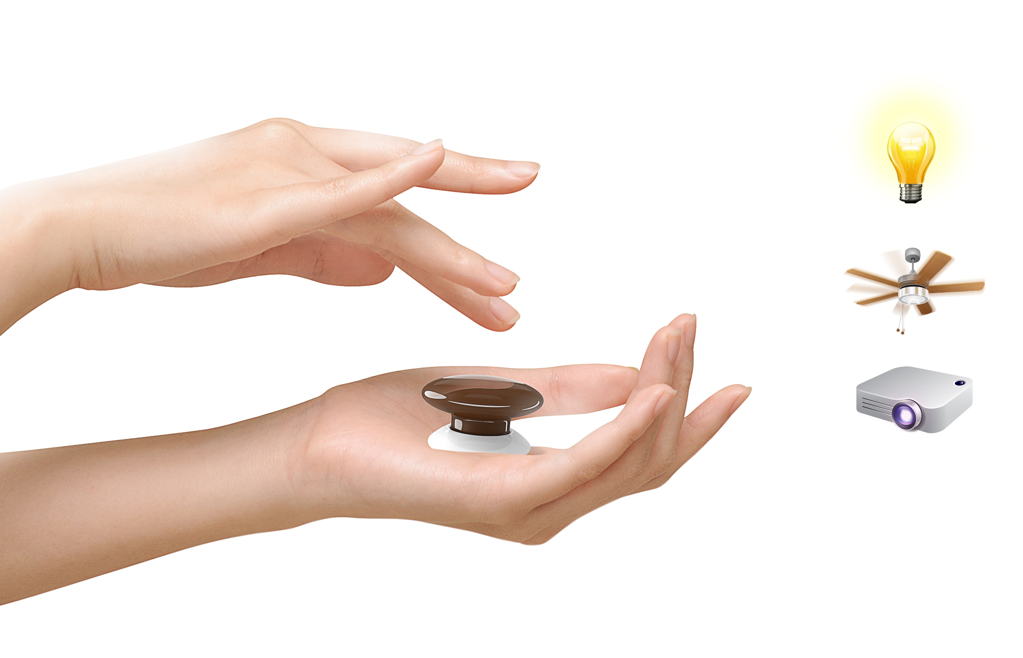 Smart Home Button Controller for lights, home cinema, A/C, heating, alarms