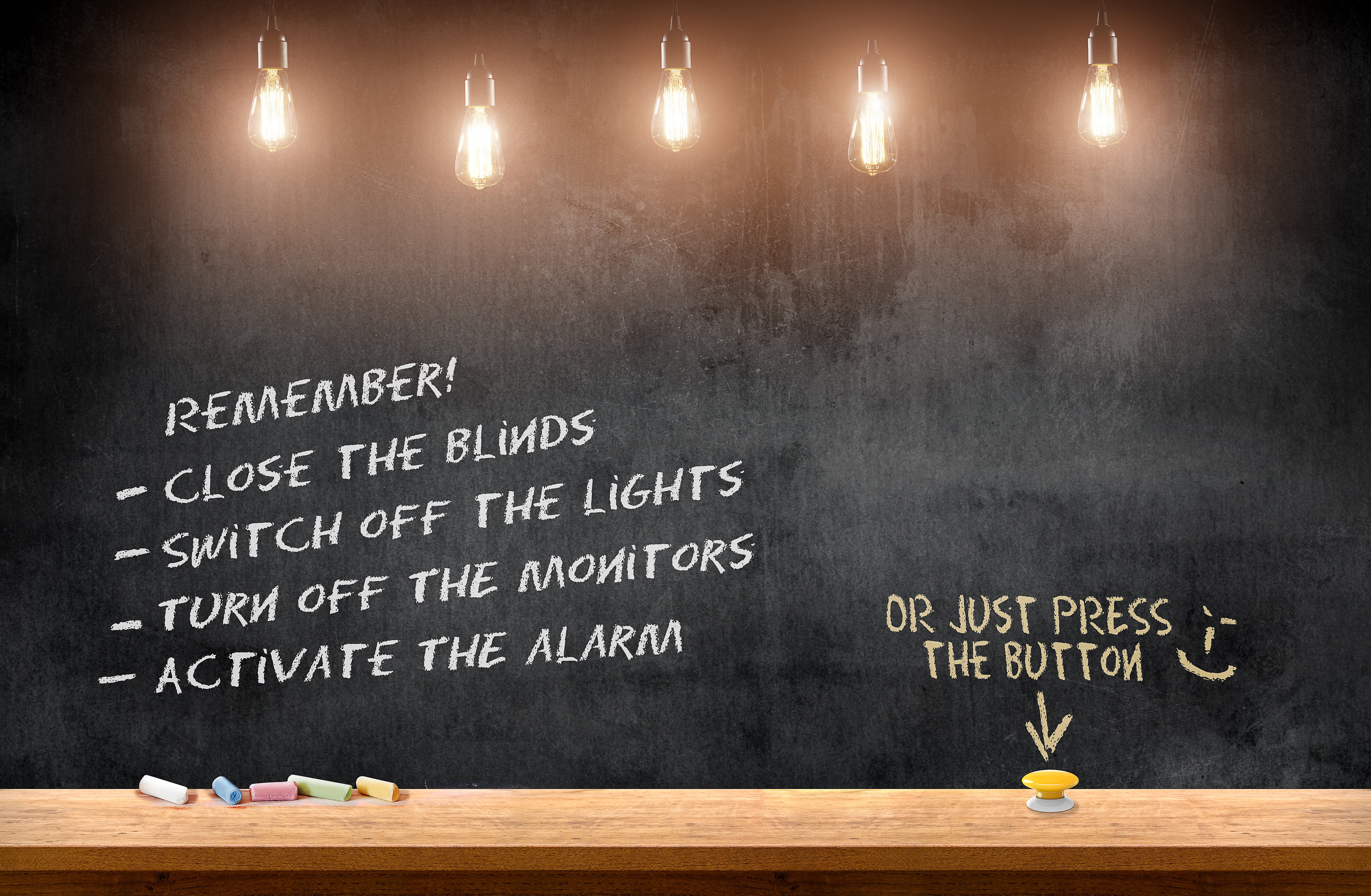 Smart button for use in schools