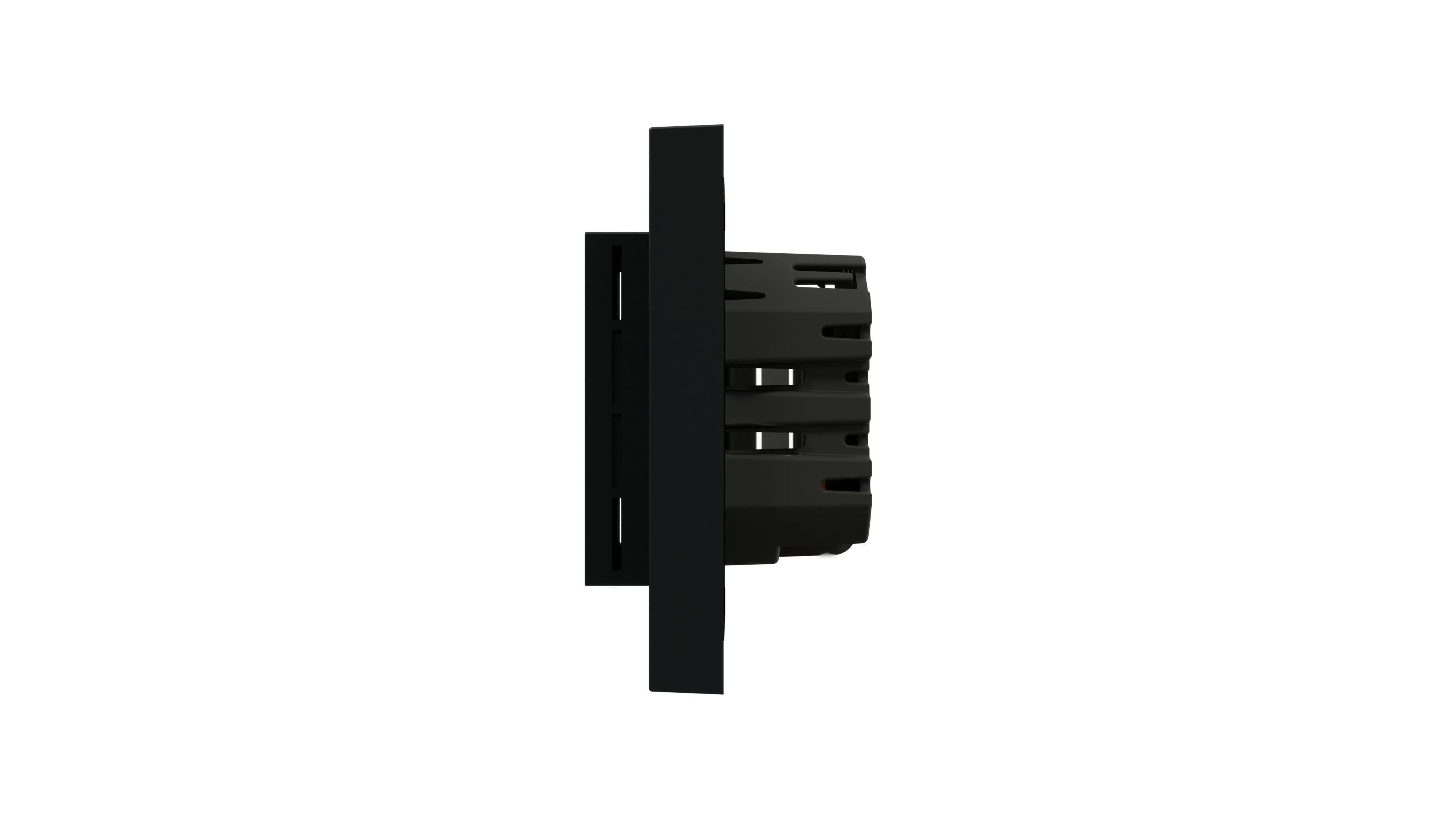 Heatit Z-TRM6 Black Z-Wave Electric Heating Thermostat 3600W 16A