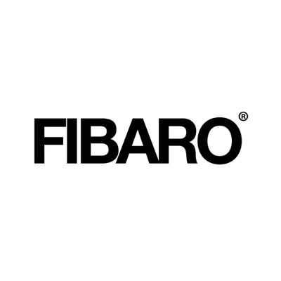'FIBARO' logo in large, black font. 