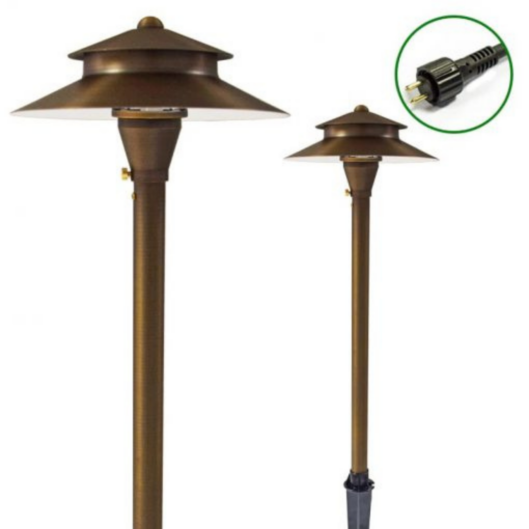 Solid Brass Garden Light