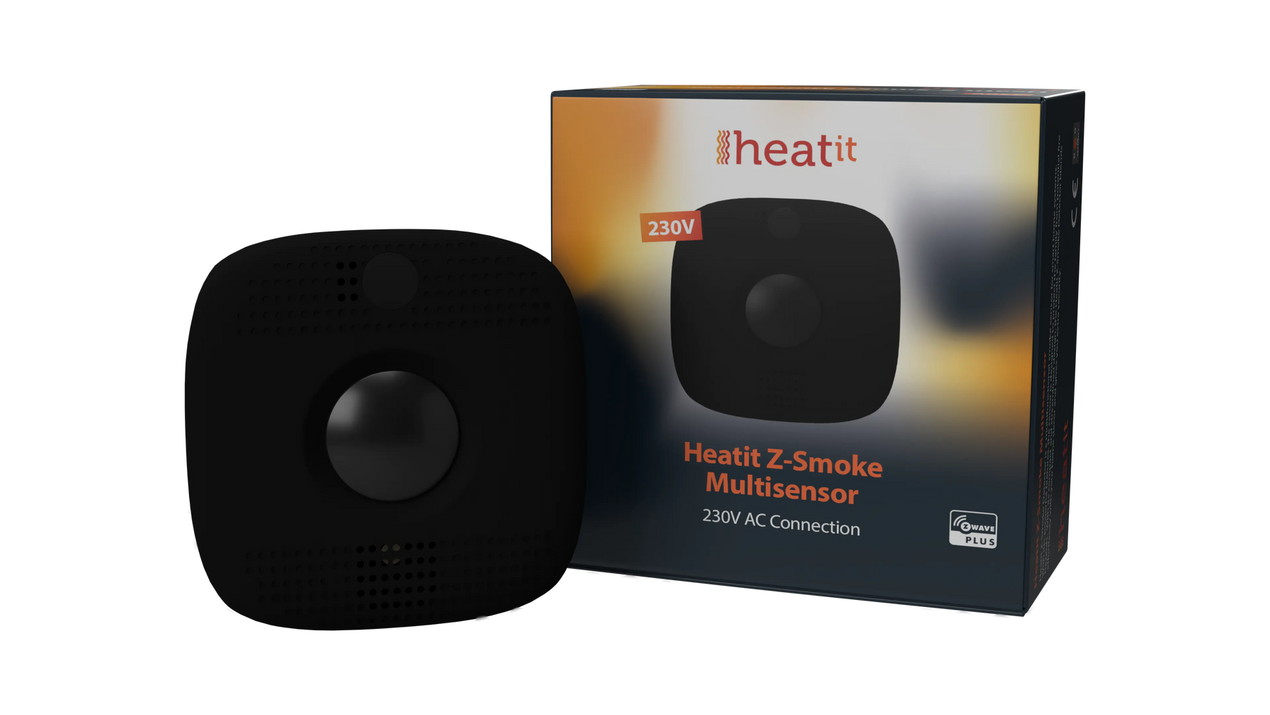 Heatit Z-Smoke Multisensor 230V Black