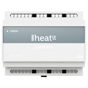 Heatit Z-DIN 616 6x16A Z-Wave relay for DIN rail