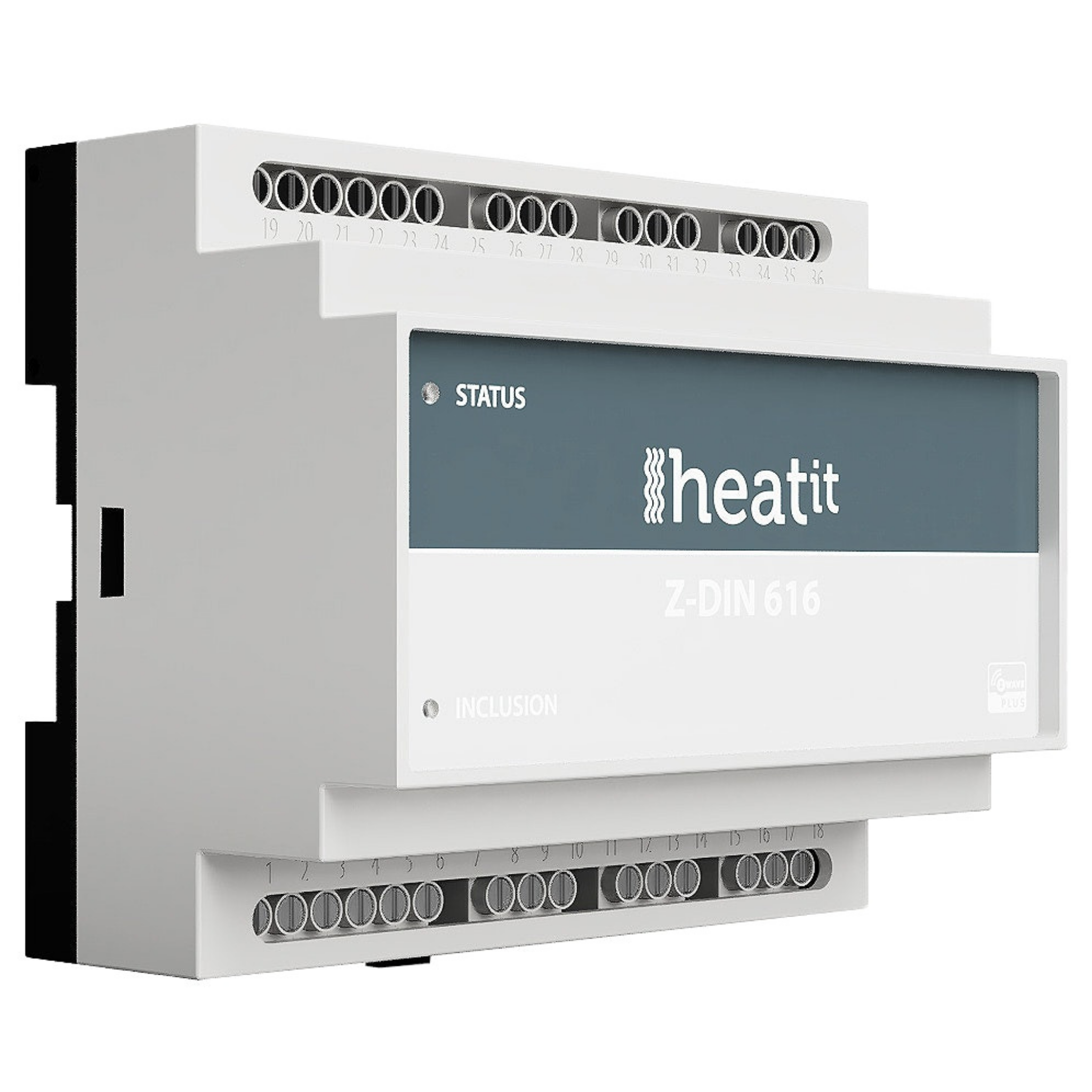 Heatit Z-DIN 616 6x16A Z-Wave relay for DIN rail