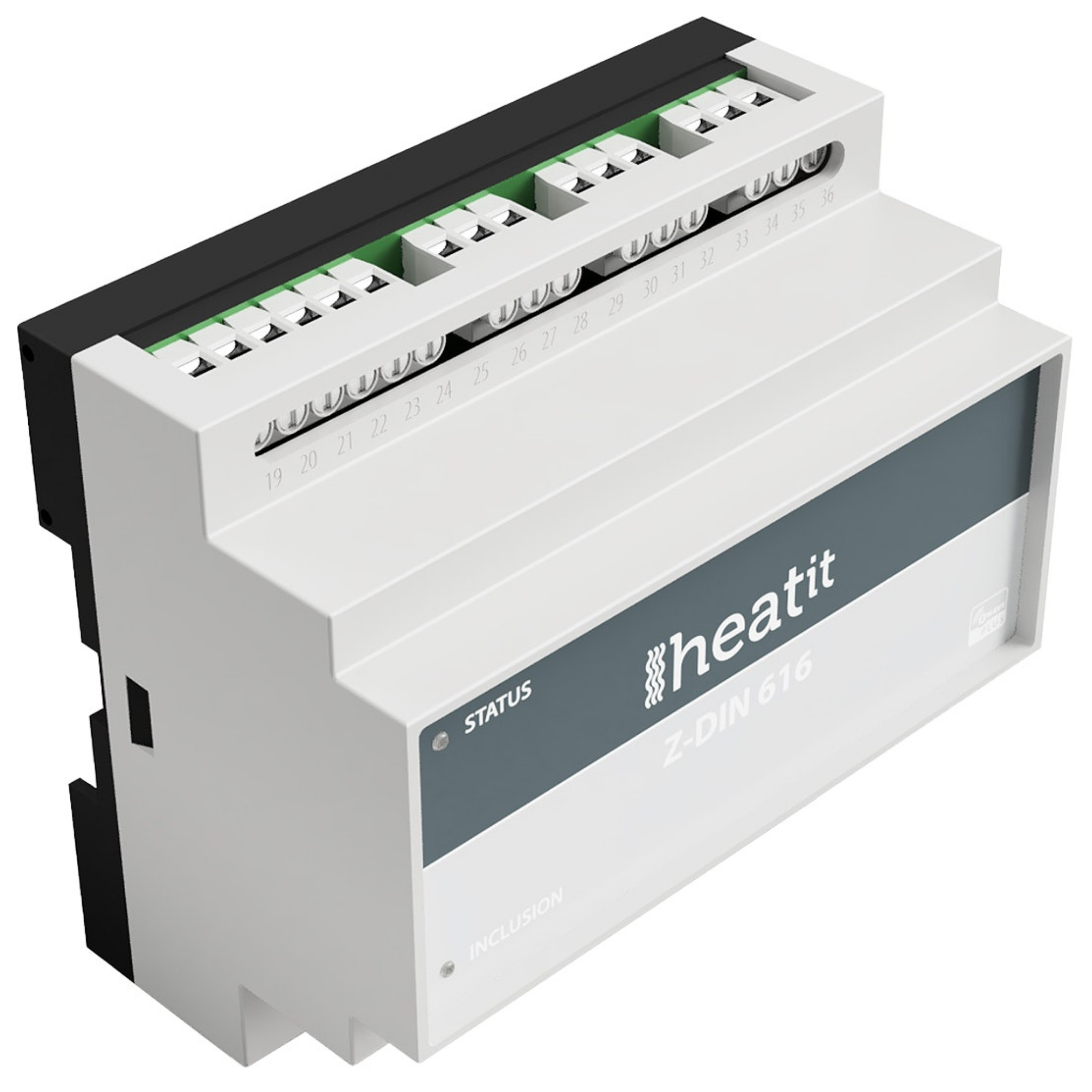 Heatit Z-DIN 616 6x16A Z-Wave relay for DIN rail