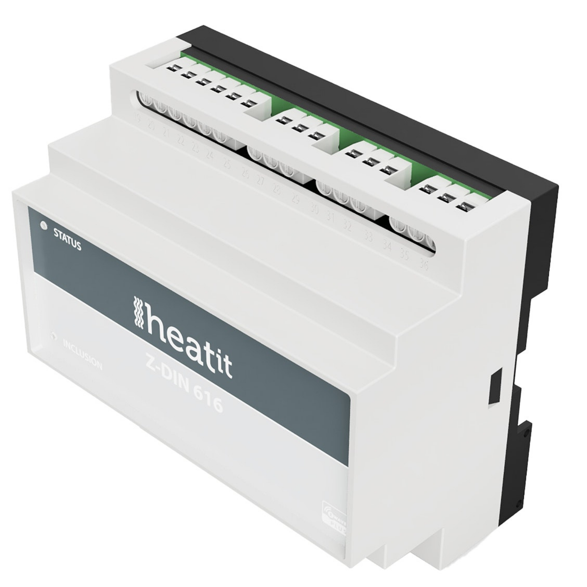Heatit Z-DIN 616 6x16A Z-Wave relay for DIN rail