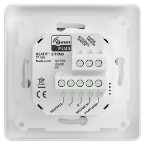 Heatit Z-TRM3 White Z-Wave Electric Heating Thermostat 3600W 16A