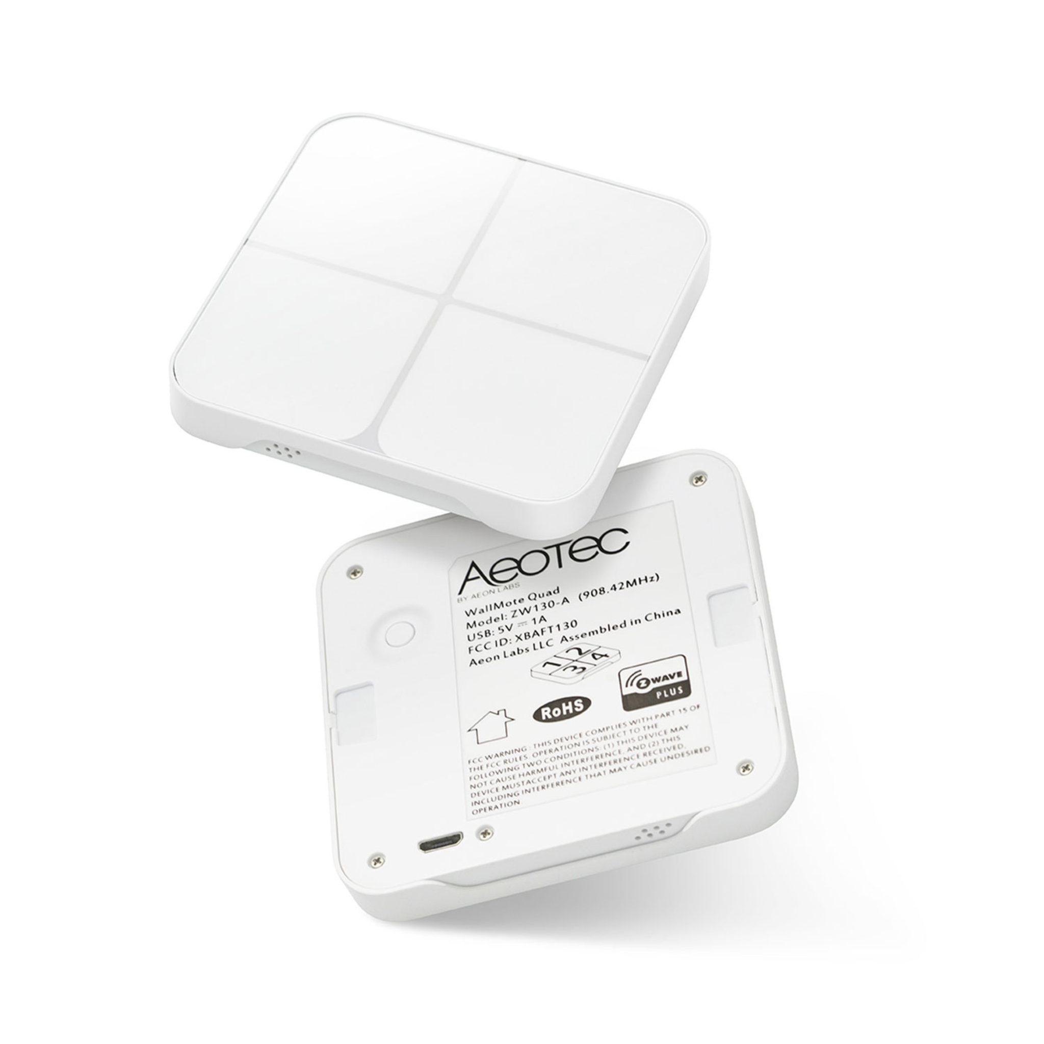 Aeotec WallMote Quad - Remote Switch with 4 Buttons