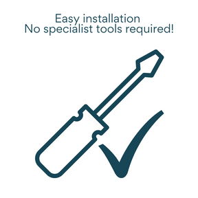 Easy installation with no specialists tools required.