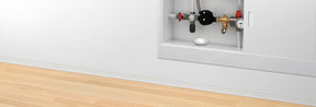 Smart Home flood sensor detecting water under pipework 