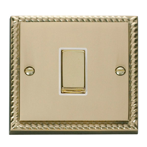 Z-Wave Smart Dimmer Switch in Georgian Brass