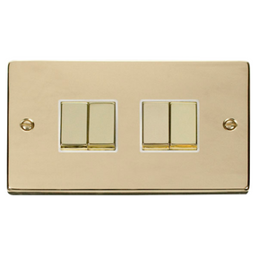 Z-Wave Smart Dimmer Switch in Polished Gold