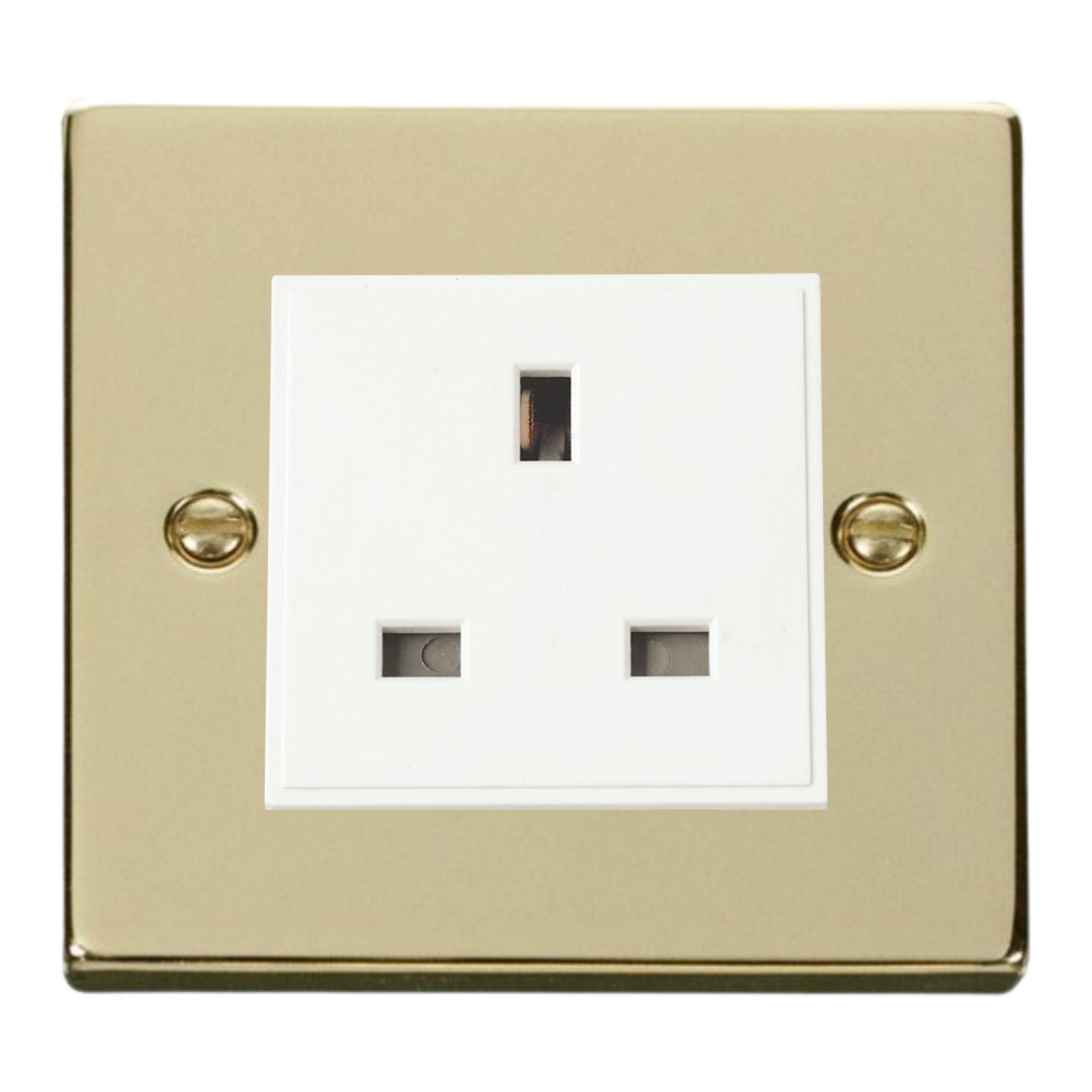 Z-Wave UK Smart Socket - 1 Gang - Polished Gold