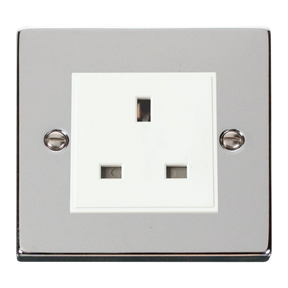 Z-Wave UK Smart Socket - 1 Gang - Polished Chrome