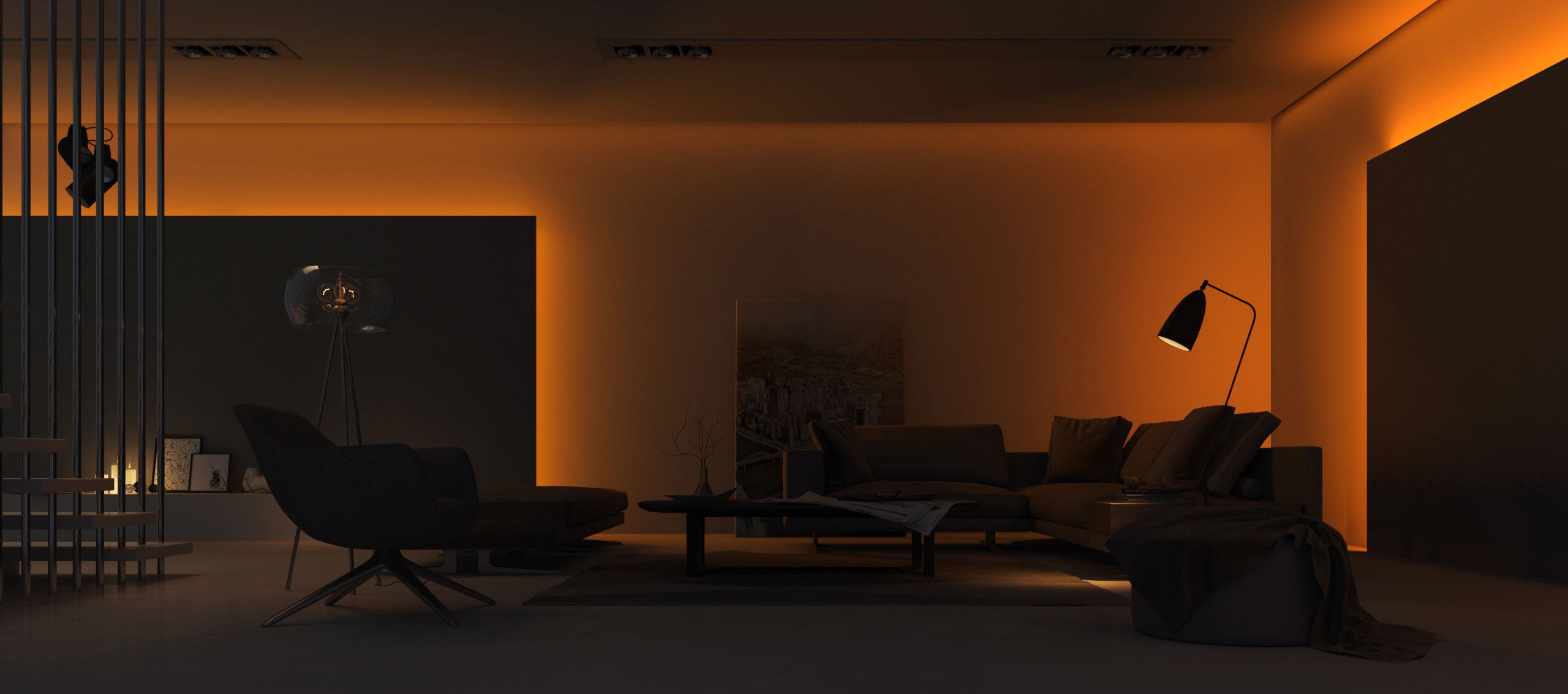 FIBARO RGBW Smart Home Lighting Controller red light