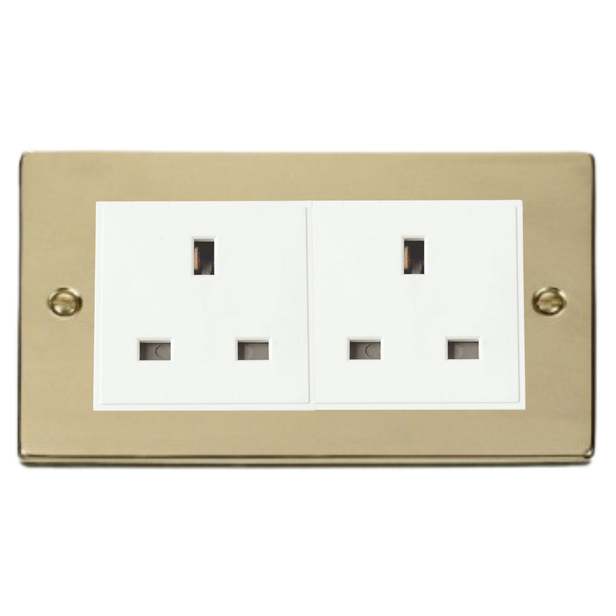 Z-Wave UK Smart Socket - 2 Gang - Matt Gold