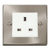 Z-Wave UK Smart Socket - 1 Gang - Satin Chrome