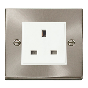 Z-Wave UK Smart Socket - 1 Gang - Satin Chrome