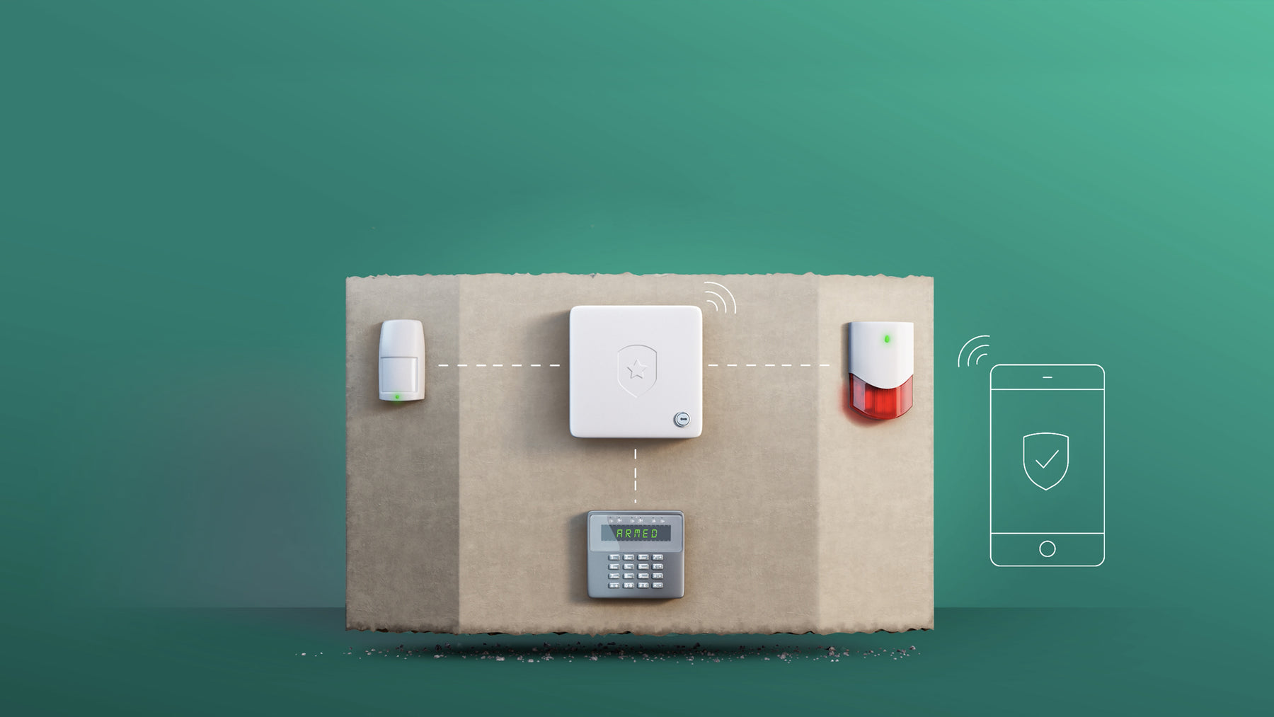 FIBARO Smart Home Implant, make electrical sensors smart, used with a pre-existing security system