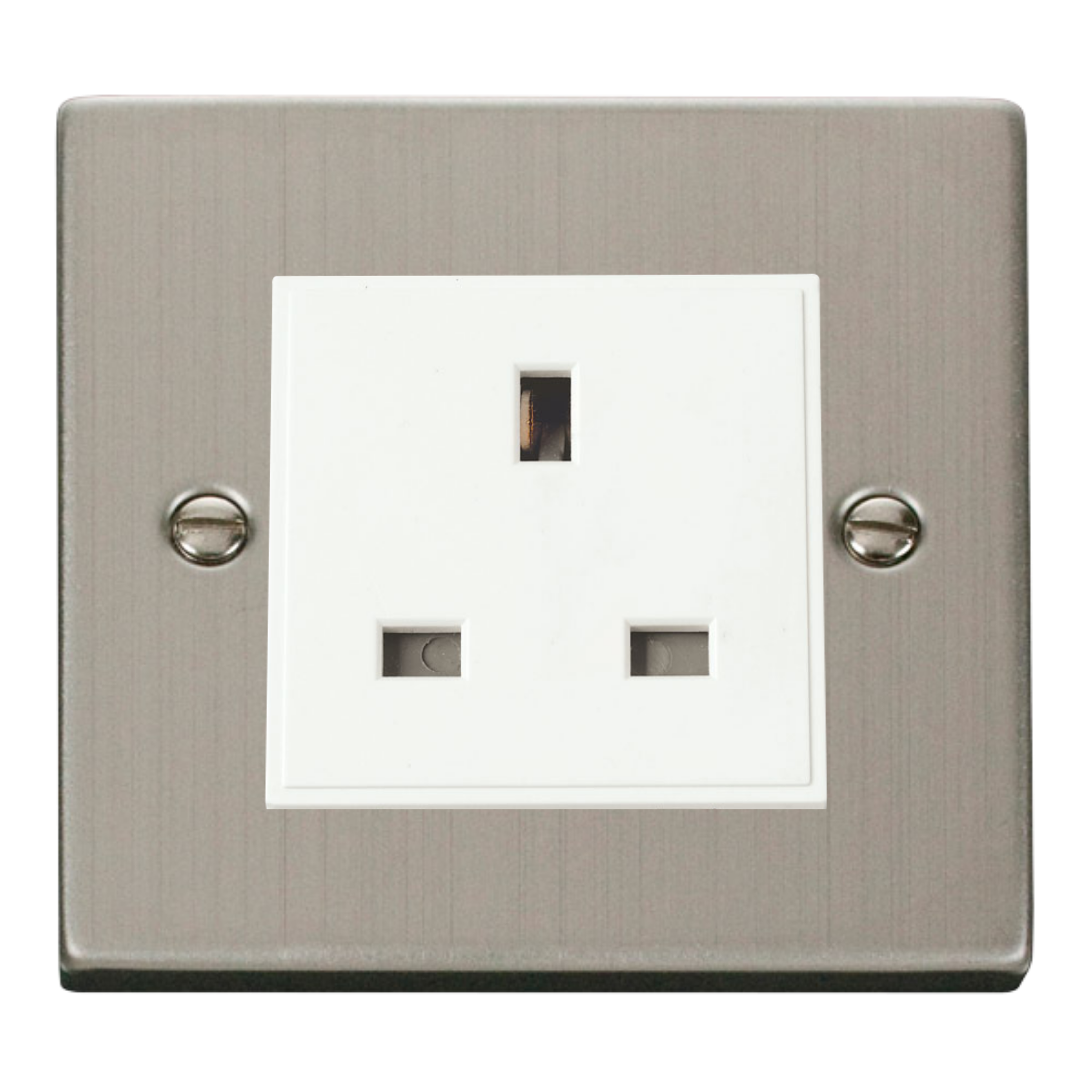 Z-Wave UK Smart Socket - 1 Gang - Stainless Steel