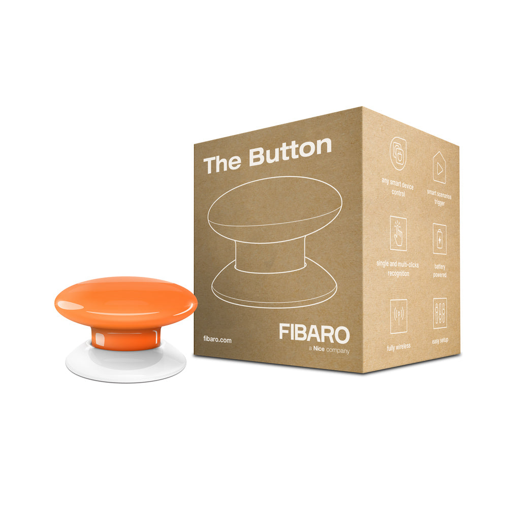 Smart Home Button Controller Orange with packaging 