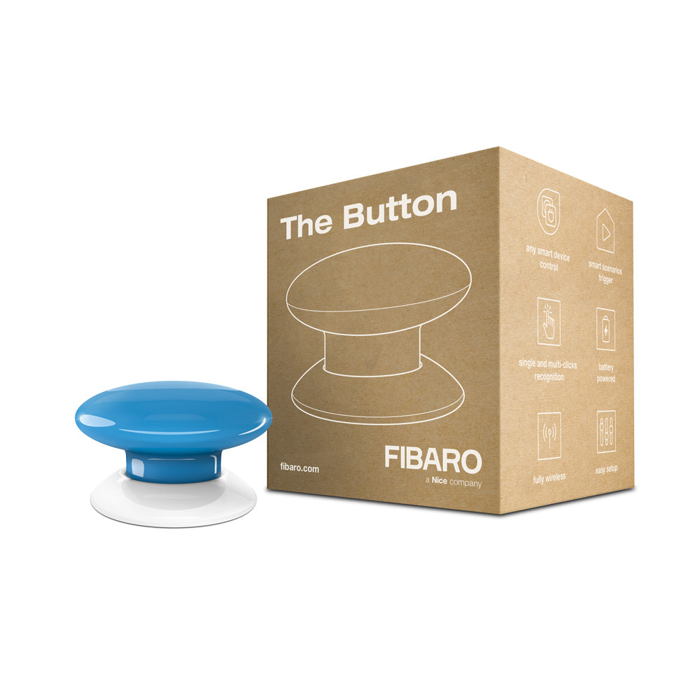 Smart Home Button Controller Blue with packaging