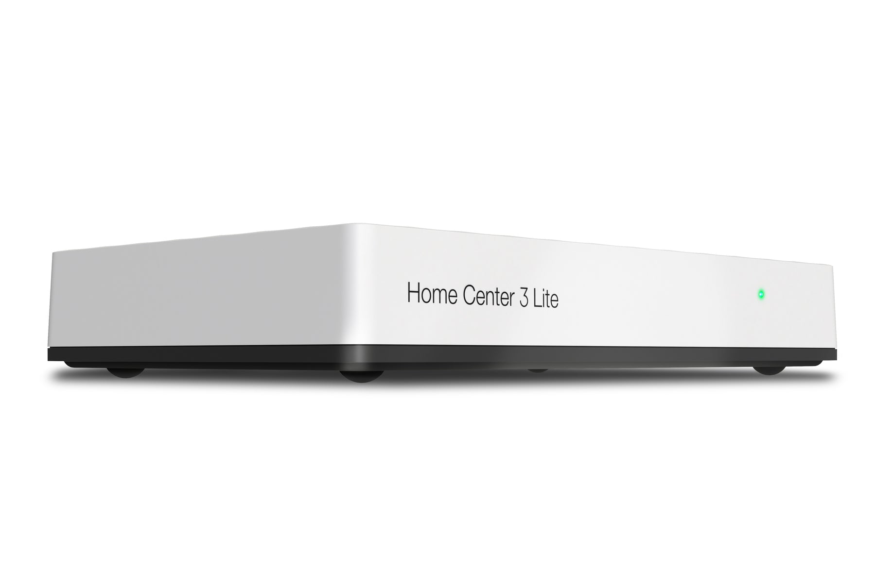 Fibaro Smart Home Central Controller, specifically for UK buildings, side view. 